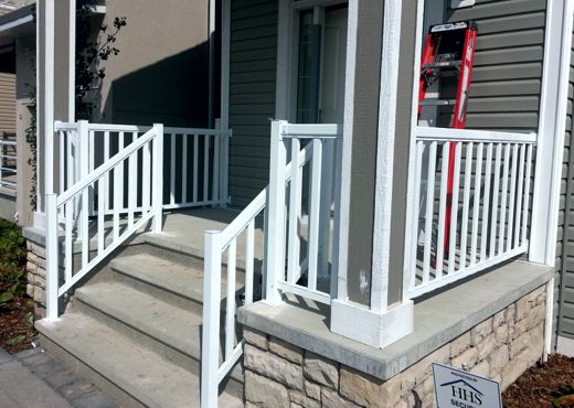 Wide Picket Stair Railing Kenora